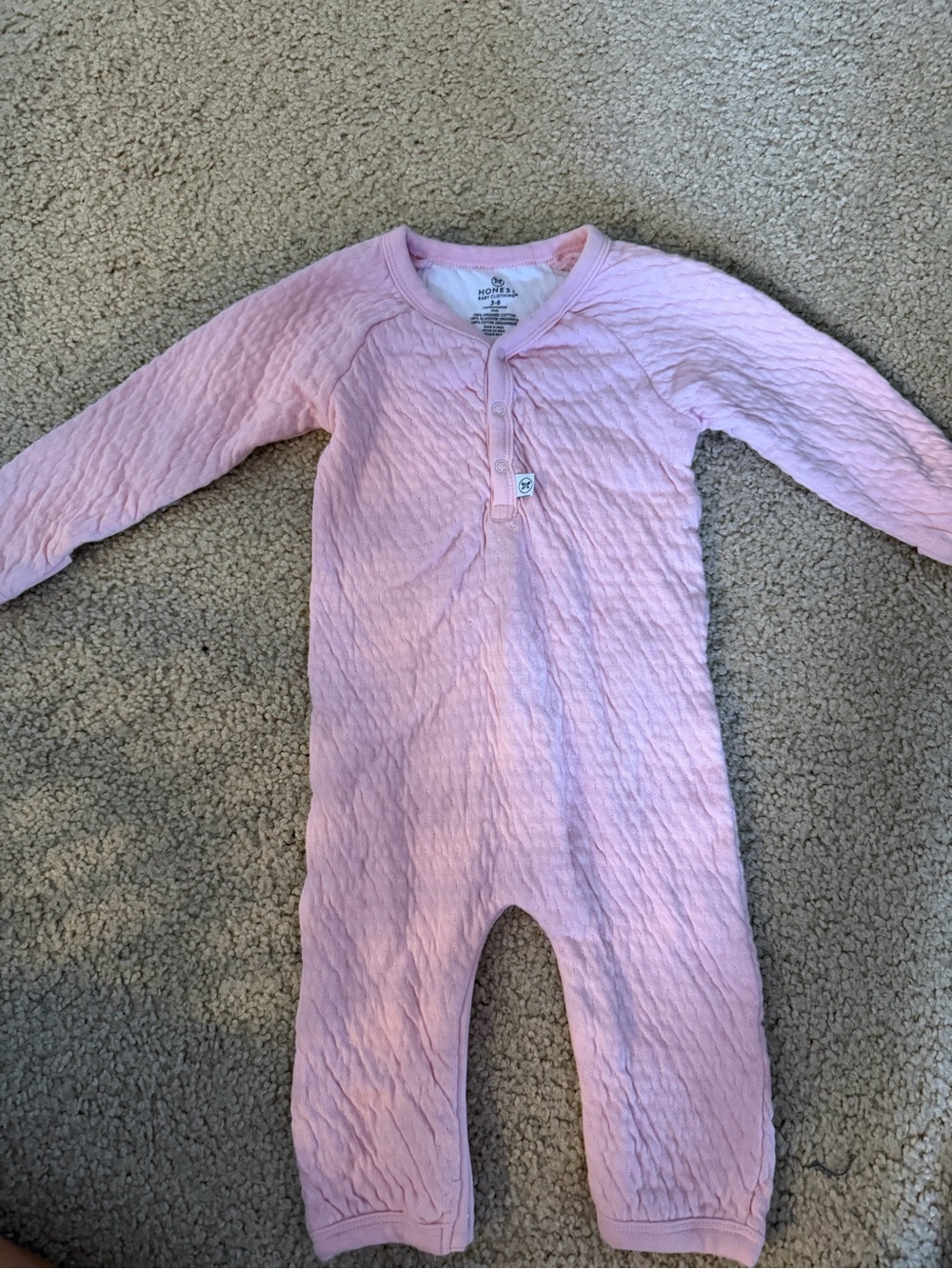 Honest Co baby girl jumpsuit